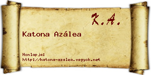 Katona Azálea névjegykártya